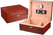 Ebony Wood Cigar Box Cedar Wood humidor Gift Storage Box Smoking