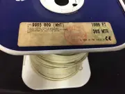 9965-009-1000 BELDEN Hook-up Wire 22AWG 1C SHIELD 1000ft SPOOL WHITE