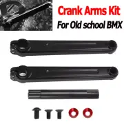 For Old school BMX Bike 3-Piece Cranks 175mm Crank Arms 19mm Spindle & Bolts Kit