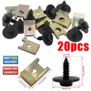 20x U-Nut Hex Screw Speed Fastener Undertray Sheet Metal Clip Fixing For BMW US