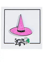 [Sara M Lyons] Kawaii Witch Hat Enamel Pin