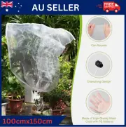 Fruit Tree Netting with Zipper and Drawstring Large Garden Mesh Cover 1x1.5m AU