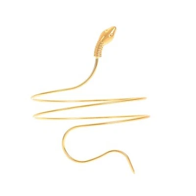 Snake Upper Arm Cuff Bracelet Open Upper Arm Bangle Bracelet Simple Gold
