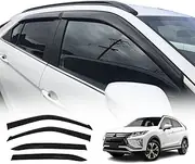 OAD4X4 Weathershields Compatible with Mitsubishi Eclipse Cross YA/YB Series 2017-Onwards, Weather Shields Window Visors Wind Deflectors Sun Rain Guard 4PCS Set