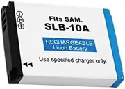 ELASO SLB-10A Replacement Battery Compatible with Samsung L100 L110 L200 L210 L310W M100 M110 M310W Camera