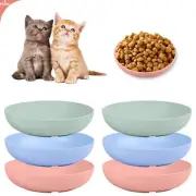 6-Pieces Whisker Fatigue Cat Bowl - 5.5 Inch Shallow Cat Food Dish Wide Cats ...