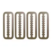4 Pieces Weight Belt Webbing Keeper Retainer 2" Slide Serrated Scuba Diving