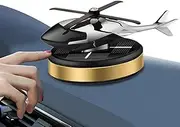 Helicopter Solar Energy Car Air Fresheners - Solar Power Rotating Aromatherapy for Autos | Long-Lasting Car Perfume, Alloy Car Perfume Oil Diffuser Strop-au