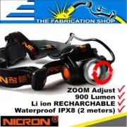 Nicron H30 Headtorch Head lamp USB Rechargeable Headlight Head Torch Camping Led