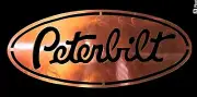 Peterbilt logo metal wall art plasma cut decor big rig semi truck pete diesel