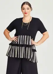 ts Taking Shape Tunic Size 16 Shine On Style NWT