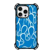 iPhone 16 Pro Bounce Case MagSafe Compatible SUPER WAVY (BLUE)