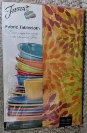 Fiesta Fabric Tablecloth Calypso Floral Sunflower Square 52 x 52 New In Package