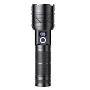 1500000lm LED Flashlight Torch Zoom Light Super Bright Camping Rechargeable Lamp