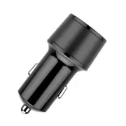 Dual Port Type-C PD Quick Charge 3.0 Car Charger for Samsung Xiaomi Huawei BLACK COLOR