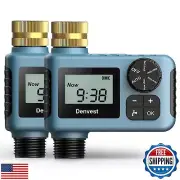 2 Packs Hose Timer with Brass Inlet, Water Timer for Garden Hose Faucet, Spri