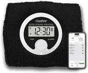 Coolfire - Vibrating Alarm Clock Sweatband, Silent Wake Yourself Up Wristband Vibrating Alarm Watch for Couples, Students, Easy to Set on User-Friendly App, Hearing Impaired, USB Chargeable, black,