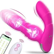 Generic Adult Sex Toys for Women Sex Toy Pleasure - Wearable Vibrating Panties with App＆Remote Control Vibrator with 9 Clitoral Vibrators & 9 Thrusting Dildo Levels for Couples Sex Machine