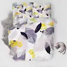 Gray Leaf Bud Shop 3D Printing Duvet Quilt Doona Covers Pillow Case Bedding Sets