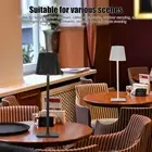 AU Cordless Table Lamp Pleated Lampshade Rechargeable LED Lamp Home Decor 4808