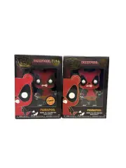 Funko Deadpool Pandapool Regular And Chase Pins New Sealed Little Box Damage