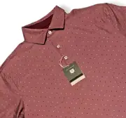 Hickey Freeman Polo Golf Shirt Men's Small Wicking Stretch Red Plum