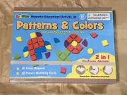 InaKids Magnetic Activity Set Learning Toy Patterns And Colors Foam Shapes NIB