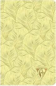 Clairefontaine Neo Deco Collection Sewn Spine Pocket Ruled Notebook, Tropical Sulfur Yellow