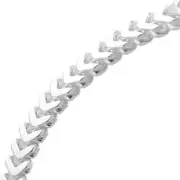 Heavy Gents Solid Sterling Silver Franco Bracelet British Made 925 Hallmarked