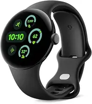 Google Pixel Watch 3 (41 mm) – Android smartwatch with Heart Rate Tracking, Advanced Running from Fitbit, Fitness Insights, 24-Hour Battery – Matte Black Aluminium Case – Obsidian Band – LTE