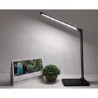 2-IN-1 LED Table Lamp Charger Reading Working Lamp Black -5 Gears Cordless