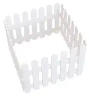 Christmas Wooden Picket Fence, Wood Christmas Tree Fence Garden Picket White