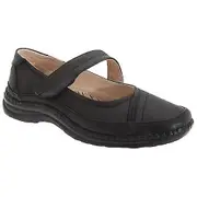 Boulevard Womens/Ladies Extra Wide EEE Fitting Mary Jane Shoes Black 6 UK