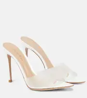 [Gianvito Rossi] Gianvito Rossi Elle 105 TPU mules AU 3.5 white