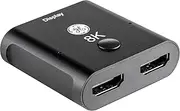 GE 2-Device 8K HDMI Switch, HDMI 2.1, Supports 8K@60Hz & 4K@120Hz, Dolby Atmos, HDCP 2.2, LED Indicator, USB-C Powered, Premium Aluminum Housing, 81660