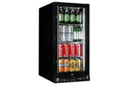 Schmick Black Quiet Running Front Venting Under Bench Triple Glazed Glass Door Bar Fridge Model SK92-B