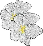 SEWACC 2pcs Large Beaded Floral Applique Patches Sparkling Sequined Embellishments for DIY Sewing Projects Jackets Hats and Costumes Vibrant Colors Durable Design
