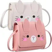 [Ipetboom] Kawaii Wallet for Girls Teen Purse Bunny Design Crossbody Bag for Women