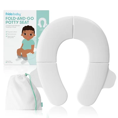 Fold-And-Go Potty Seat for Toilet | Foldable Travel Potty Seat for Toddler, Fits