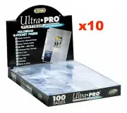10 x ULTRA PRO PLATINUM TRADING CARD 9 POCKET SLEEVES PAGES AFL POKEMON MTG NRL