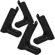 Alasum 4pcs Wall Mounted Barbell Rack Material Weight Bar Holder for Storage Prevents Rolling and Floor Scratches