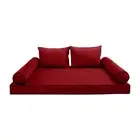 STYLE V1 Full Velvet Contrast Indoor Daybed Mattress Pillow |COVER ONLY| AD369