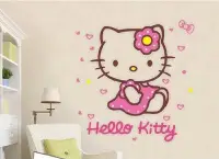 在飛比找Yahoo!奇摩拍賣優惠-Kitty貓 kitty凱蒂貓 3D立體壓克力壁貼