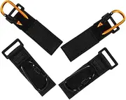 Abaodam 4Pcs Stroller Hooks for Bags Slip Pushchair Hangers for Shopping Carts Nursery Bags Durable Clips for Easy Attachment Secure Grip
