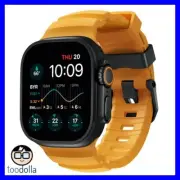 NOMAD Rocky Point Band for Apple Watch 46/49mm, Black Titanium, Sol Yellow