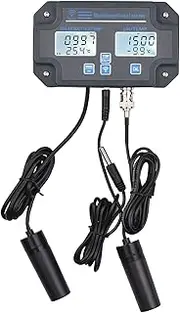 Diewu WiFi Digital Water Quali Tester Wall Mounted 6 in 1 Water Analyzer PH/EC/TDS/Salt/S.G/Temperature APP Remote Monitoring Alarm Notification for Drinking Water Aquarium Hydroponics Lab