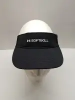 New Whit Tags Under Armour Women's Blitzing Softball Black Adjustable Visor