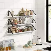 Fixwal Floating Shelves Gray, 24 Inch Wall Bookshelf, Spice Rack, Knick Knacks