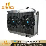 Manual Aluminum Radiator+FAN For 1971-1980 Holden HG HT HK HQ HJ HX HZ&Chevy V8