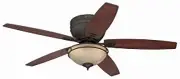 Westinghouse 72096 Carolina Ceiling Fan With LED Light Fixture, Bronze, 52-In. -